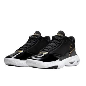 Jordan Max Aura 4 Black Metallic Gold